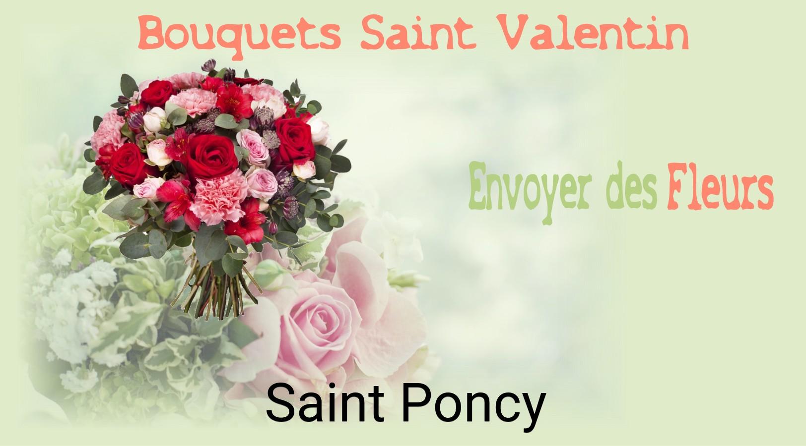Roses de Saint-Valentin livrées à Saint-Poncy